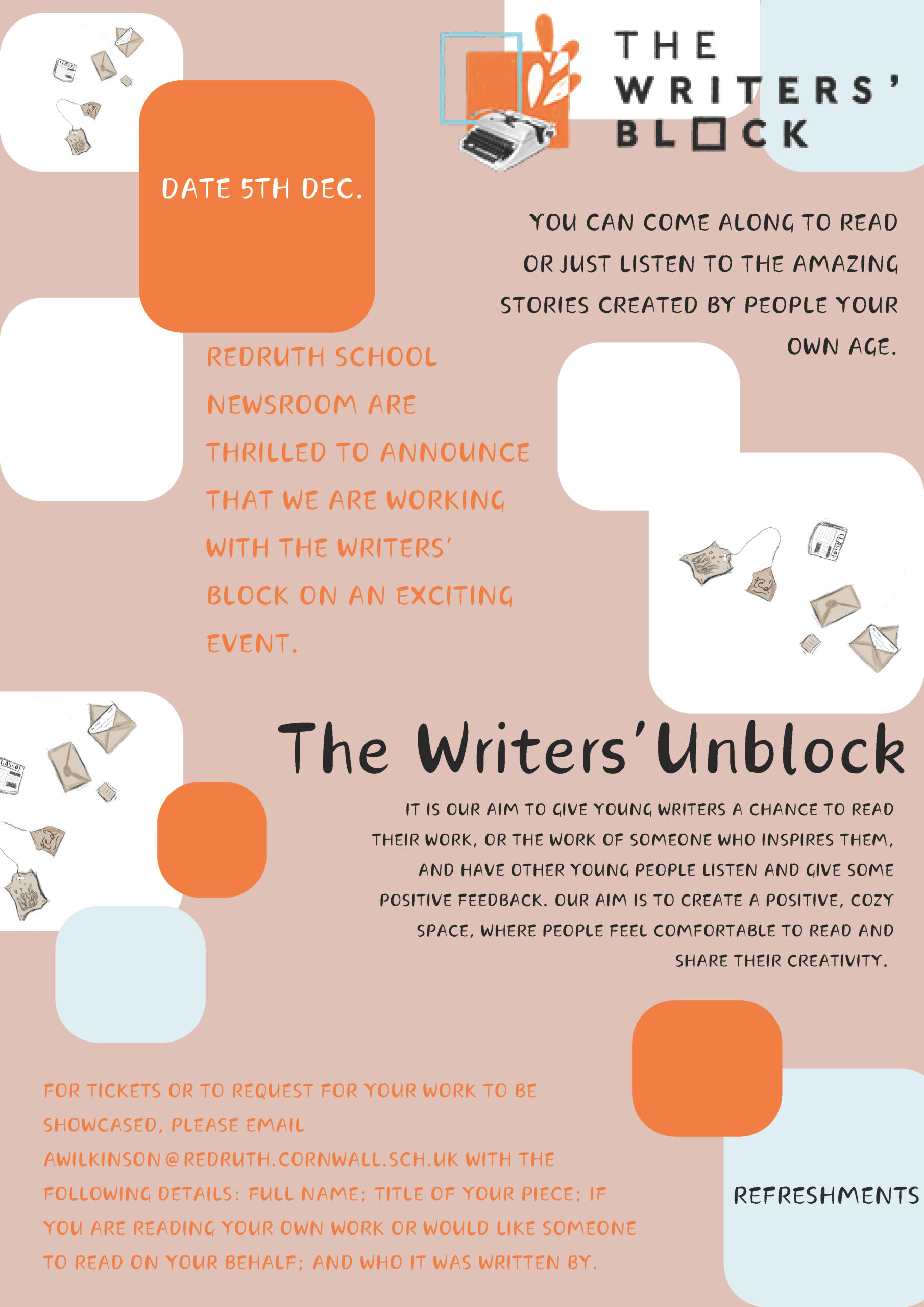 The Writers' Unblock - event for 12-16s
